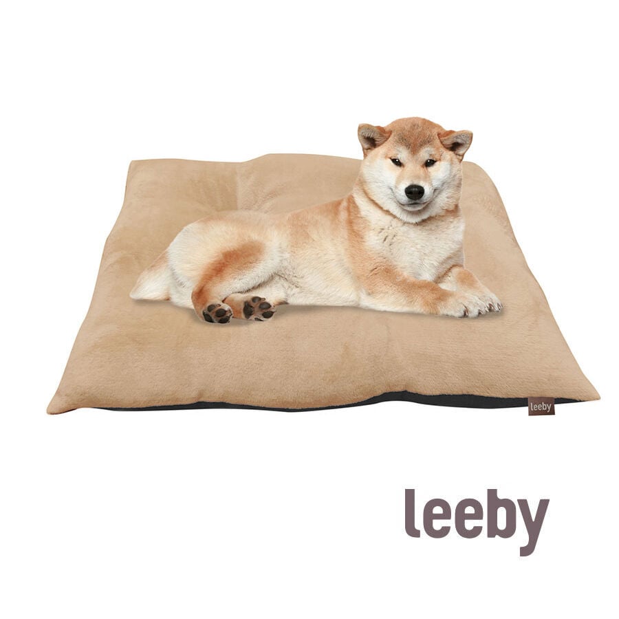 Leeby Almofada Acolchoada Bege para cães